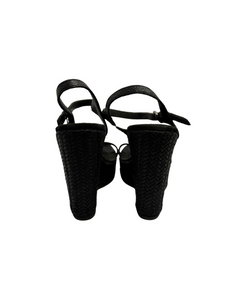 Prada Woven Wedge Sandals