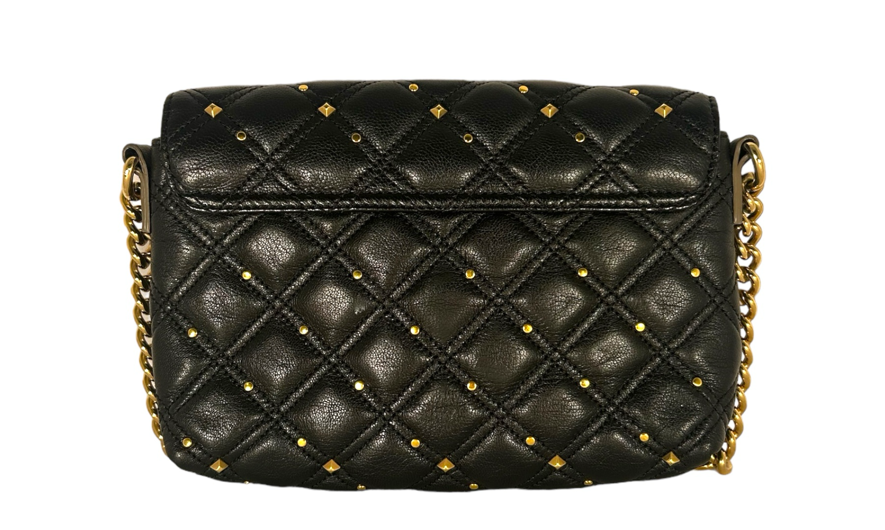 Marc Jacobs Quilted Gold Studded Crossbody