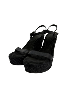 Prada Woven Wedge Sandals