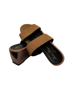 Robert Clergerie Fur Slip On Wedge Sandals